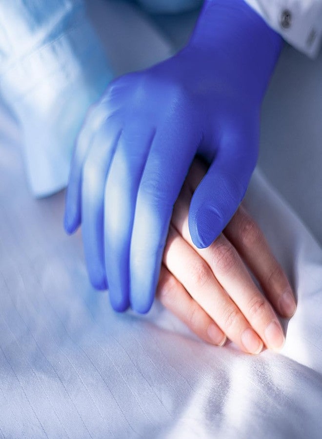 TRONEX 9128 Nitrile Disposable Gloves, Medical Grade Exam Gloves, Chemo Rated, Fingertip Textured, Powder Free, Latex Free, Blue, Small, 2 Boxes of 250 - Image 4